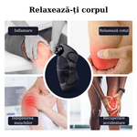 Ingrijire personala si Cosmetice - Sanatate si wellness - Articole wellness - Aparate si dispozitive de masaj - Aparat de masaj inteligent cu compresa fierbinte pentru genunchi, umeri si cot, Port de incarcare Type-C, Portabil, Gri - Infinity.ro