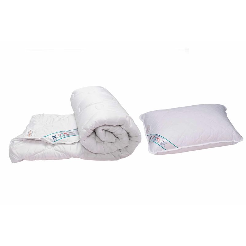 Casa si Gradina - Textile si covoare - Perne si pilote - Perne - Set pilota 150x200 cm, 200 g si o perna 50x70 cm HypoallergenicMed Somnart, microfibra matlasata - Infinity.ro