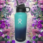 Casa si Gradina - Bucatarie si vesela - Accesorii bar - Shakere - Sticla de apa Hydro Flask din otel inoxidabil si izolata in vid cu capac ,sistem de prindere si pai 946 ml - Infinity.ro