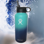 Casa si Gradina - Bucatarie si vesela - Accesorii bar - Shakere - Sticla de apa Hydro Flask din otel inoxidabil si izolata in vid cu capac ,sistem de prindere si pai 946 ml - Infinity.ro