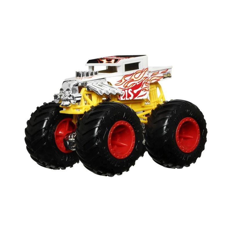 Jucarii, Copii si Bebe - Jucarii si jocuri - Jucarii & jocuri educative - Jucarii interactive - Masinuta Hot Wheels Monster Trucks, Bone Shaker - Infinity.ro