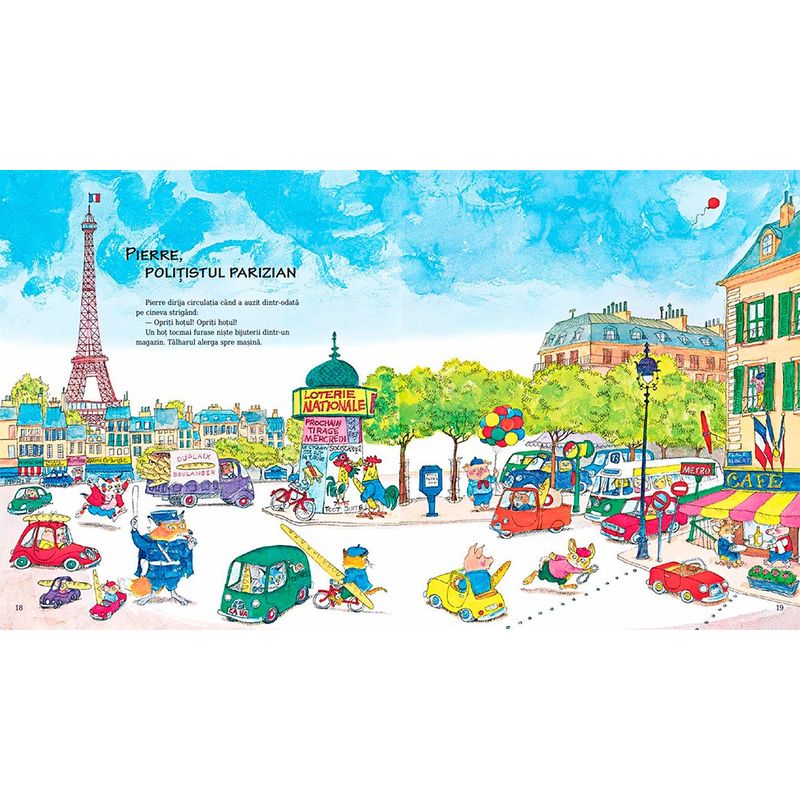 Carti si Birotica - Carti - Carti pentru copii - Basme si povesti - Roata, roata prin lumea toata - Richard Scarry - Infinity.ro