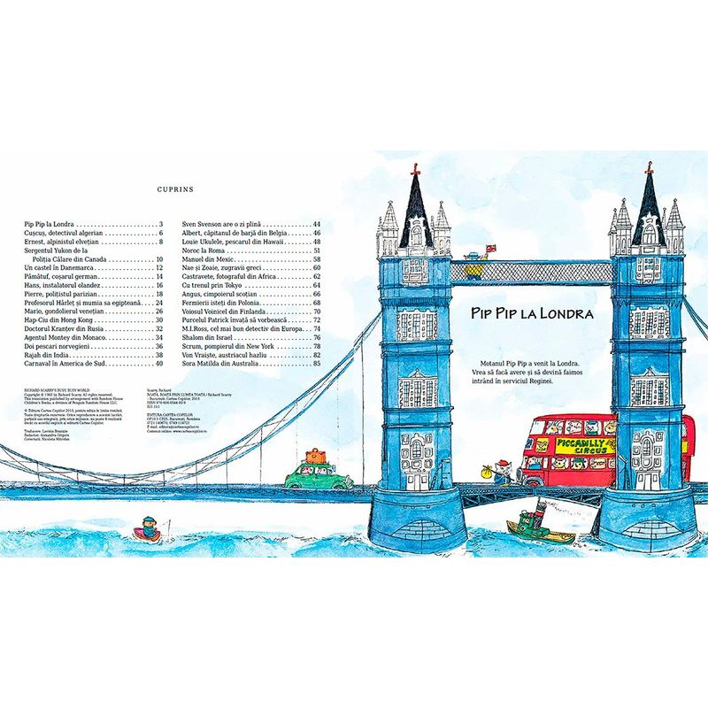 Carti si Birotica - Carti - Carti pentru copii - Basme si povesti - Roata, roata prin lumea toata - Richard Scarry - Infinity.ro