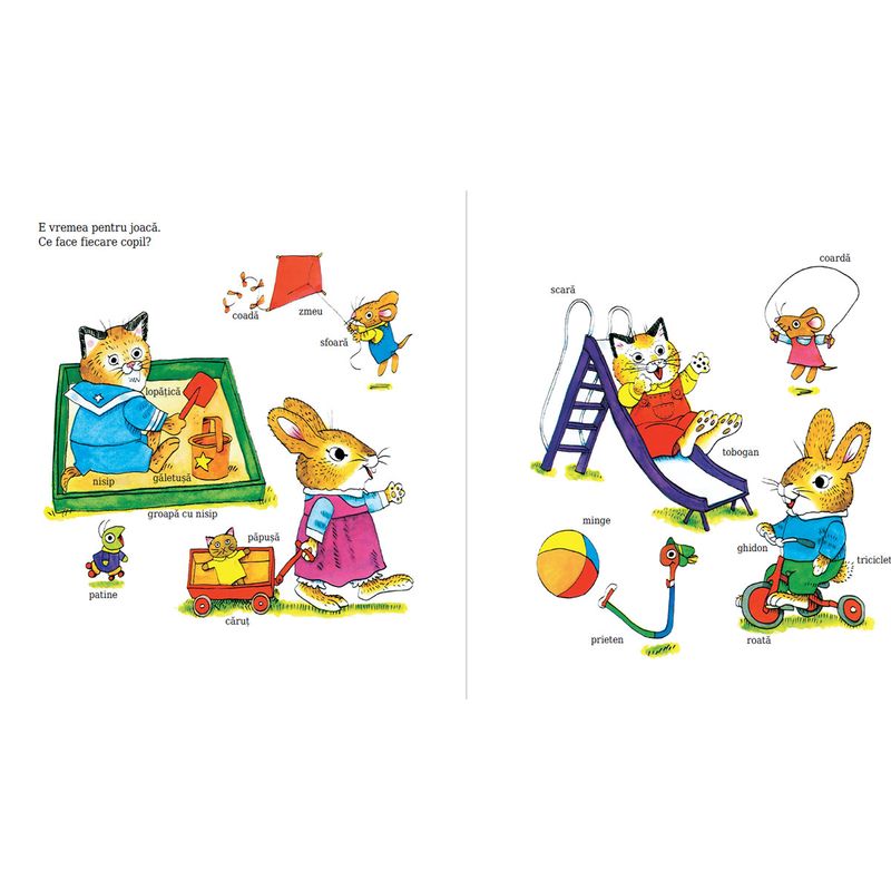 Carti si Birotica - Carti - Carti pentru copii - Basme si povesti - Cartea de cuvinte la fix! - de Richard Scarry - Infinity.ro
