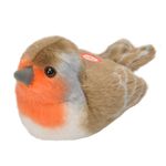 Jucarii, Copii si Bebe - Jucarii si jocuri - Jucarii de plus - Pasare cu sunet Macaleandru - EUROPEAN ROBIN - Infinity.ro
