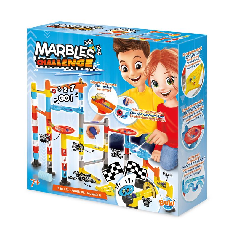 Jucarii, Copii si Bebe - Jucarii si jocuri - Seturi de constructie si cuburi - Seturi de constructie - Joc interactiv de constructie cu bile - Marble Challenge - Infinity.ro