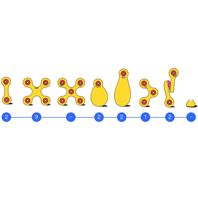Jucarii, Copii si Bebe - Jucarii si jocuri - Seturi de constructie si cuburi - Seturi de constructie - Set Clixo de construit cu magnet, Itsy pack Flamingo-Turquoise 18 - Infinity.ro