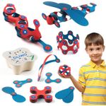 Jucarii, Copii si Bebe - Jucarii si jocuri - Seturi de constructie si cuburi - Seturi de constructie - Set Clixo de construit cu magnet, Itsy pack Flamingo-Turquoise 18 - Infinity.ro