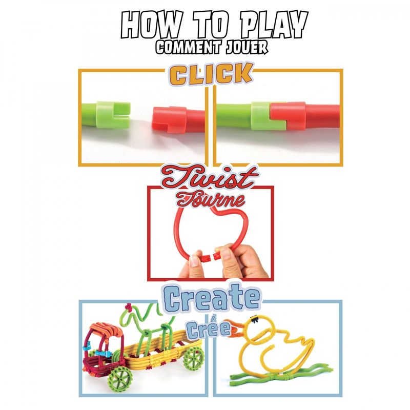 Jucarii, Copii si Bebe - Jucarii si jocuri - Seturi de constructie si cuburi - Seturi de constructie - Set de construit cu magnet Spaghetteez 70 piese - Infinity.ro