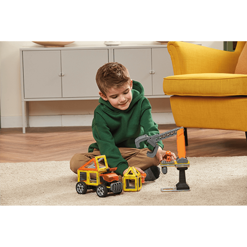 Jucarii, Copii si Bebe - Jucarii si jocuri - Seturi de constructie si cuburi - Seturi de constructie - Set magnetic Magformers, Uimitorul set de construit pe santier - Infinity.ro