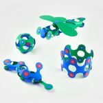 Jucarii, Copii si Bebe - Jucarii si jocuri - Seturi de constructie si cuburi - Seturi de constructie - Set Clixo de construit cu magnet, Itsy pack Blue-Green 30 - Infinity.ro