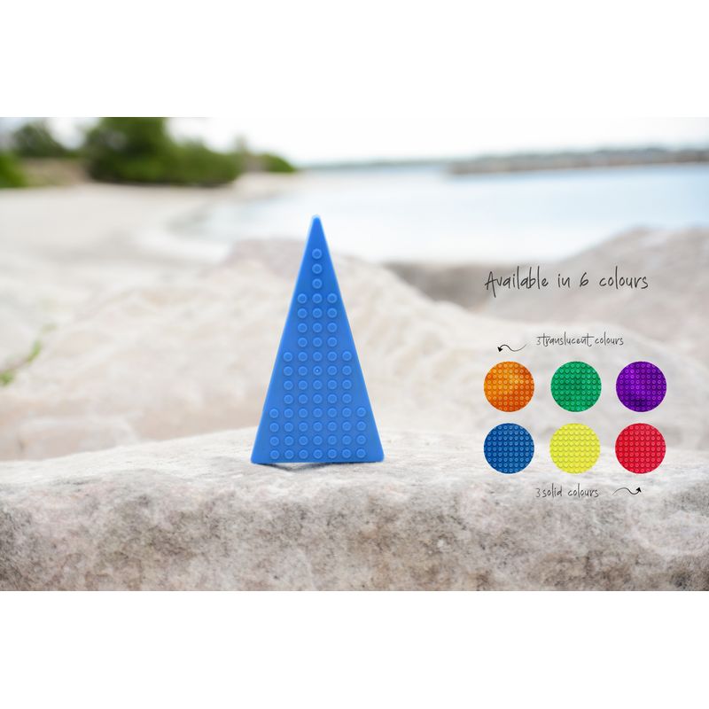 Jucarii, Copii si Bebe - Jucarii si jocuri - Seturi de constructie si cuburi - Seturi de constructie - Set magnetic Magbrix 12 piese triunghi isoscel - compatibil cu caramizi de constructie tip Lego - Infinity.ro