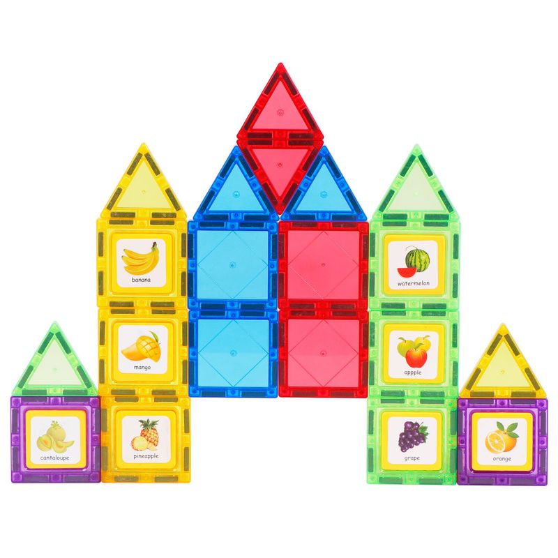 Jucarii, Copii si Bebe - Jucarii si jocuri - Seturi de constructie si cuburi - Seturi de constructie - Set de constructie magnetic 3D - 28 piese - Infinity.ro