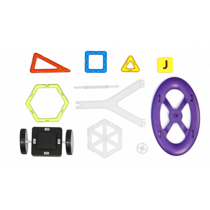Jucarii, Copii si Bebe - Jucarii si jocuri - Seturi de constructie si cuburi - Seturi de constructie - Joc de constructie magnetic - 98 piese - Infinity.ro
