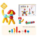 Jucarii, Copii si Bebe - Jucarii si jocuri - Seturi de constructie si cuburi - Seturi de constructie - Set de constructie magnetic - STICK (26 piese) - Infinity.ro