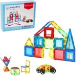 Jucarii, Copii si Bebe - Jucarii si jocuri - Seturi de constructie si cuburi - Seturi de constructie - Set de constructie magnetic 3D - 60 piese - Infinity.ro