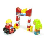 Jucarii, Copii si Bebe - Jucarii si jocuri - Seturi de constructie si cuburi - Seturi de constructie - Joc constructii tematic Statie pompieri - Miniland - Infinity.ro
