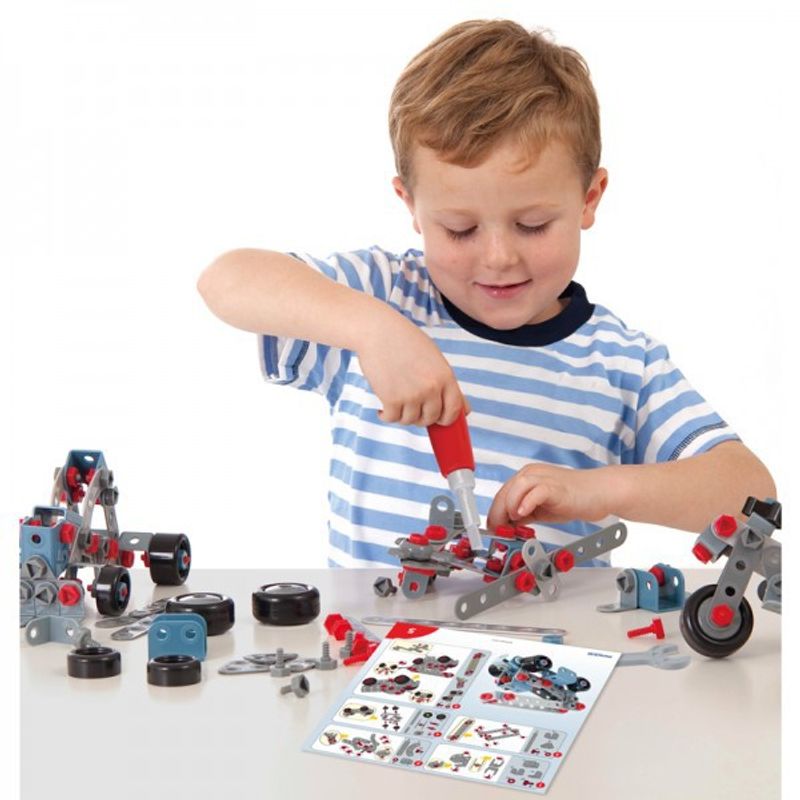 Jucarii, Copii si Bebe - Jucarii si jocuri - Seturi de constructie si cuburi - Seturi de constructie - Joc constructii Mecatech Miniland - Infinity.ro