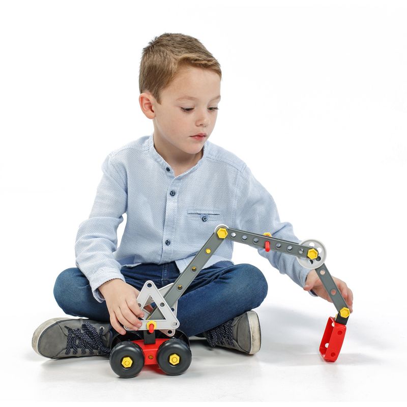 Jucarii, Copii si Bebe - Jucarii si jocuri - Seturi de constructie si cuburi - Seturi de constructie - Joc de constructii Activity Mecaniko 81 Miniland - Infinity.ro