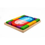 Jucarii, Copii si Bebe - Jucarii si jocuri - Seturi de constructie si cuburi - Seturi de constructie - Set Handmade, Constructor din Lemn Arca Mare - Infinity.ro