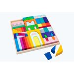 Jucarii, Copii si Bebe - Jucarii si jocuri - Seturi de constructie si cuburi - Seturi de constructie - Set Handmade, Constructor din Lemn Didu - Infinity.ro