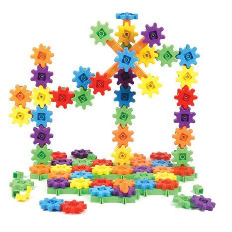 Jucarii, Copii si Bebe - Jucarii si jocuri - Seturi de constructie si cuburi - Seturi de constructie - Setul Constructorului Gears! Gears! Gears! Deluxe - versiunea Super Set - 150 piese - Infinity.ro