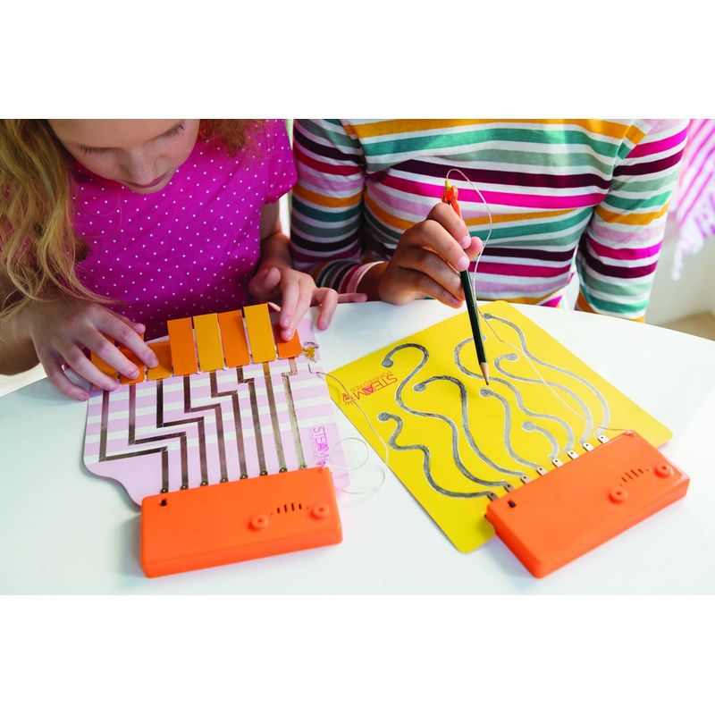 Jucarii, Copii si Bebe - Jucarii si jocuri - Jucarii & jocuri educative - Jocuri si jucarii educative - Kit stiintific Circuit Muzical, STEAM Kids - Infinity.ro