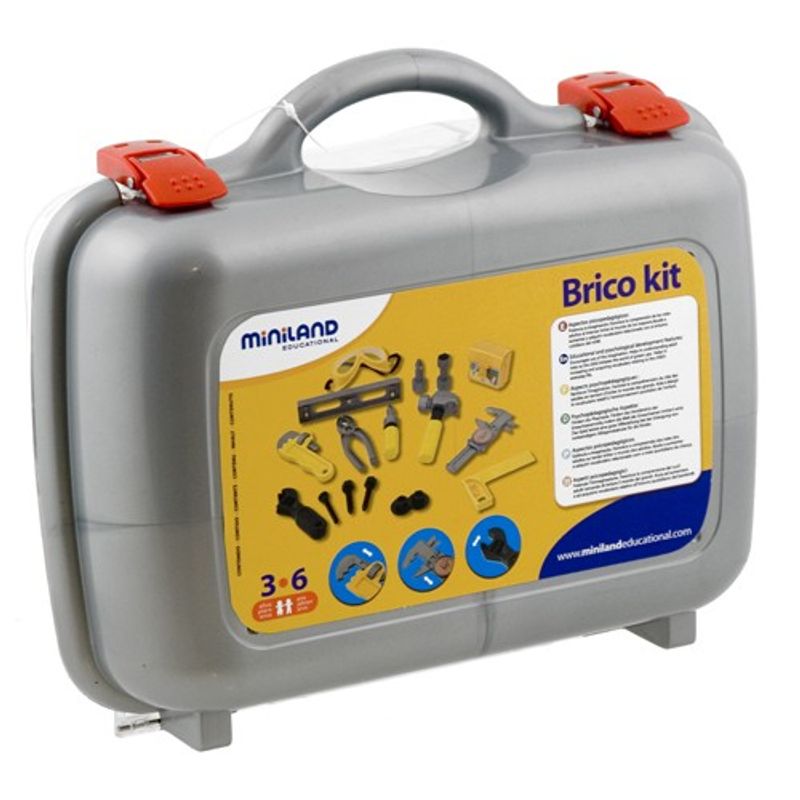 Jucarii, Copii si Bebe - Jucarii si jocuri - Vehicule si jucarii cu telecomanda - Utilaje constructie de jucarie - Trusa de unelte de jucarie Miniland - Infinity.ro