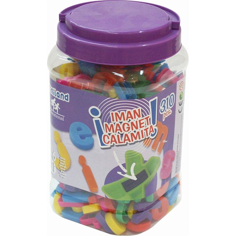 Jucarii, Copii si Bebe - Jucarii si jocuri - Jucarii & jocuri educative - Jocuri si jucarii educative - Litere mari magnetice Miniland 310 buc - Infinity.ro