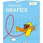 Carti si Birotica - Carti - Manuale si auxiliare scolare - Culegeri auxiliare - Exercitii grafice 5+ Albastru - Birgit Fuchs - Infinity.ro
