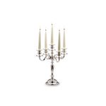Casa si Gradina - Decoratiuni - Aromaterapie si lumanari - Suporturi lumanari - Sfesnic argintat cu 5 brate, H 38,0 cm, Ø 33,5 cm - Infinity.ro