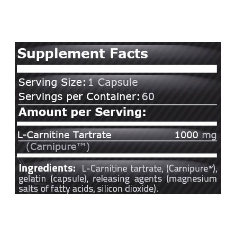 Ingrijire personala si Cosmetice - Sanatate si wellness - Suplimente alimentare - Vitamine si minerale - Pure Nutrition USA L-Carnitina 1000 mg 60 capsule (Arde grasimea, inhiba pofta de mancare) - Infinity.ro