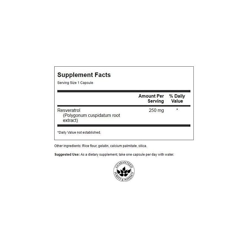 Ingrijire personala si Cosmetice - Sanatate si wellness - Suplimente alimentare - Vitamine si minerale - Swanson Resveratrol 250mg 30 Capsule - Infinity.ro