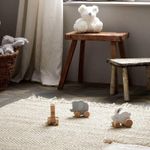 Jucarii, Copii si Bebe - Jucarii si jocuri - Jucarii bebelusi - Jucarii de tras/impins - Jucarie din lemn de impins ursulet - Bambino by Juliana - Infinity.ro