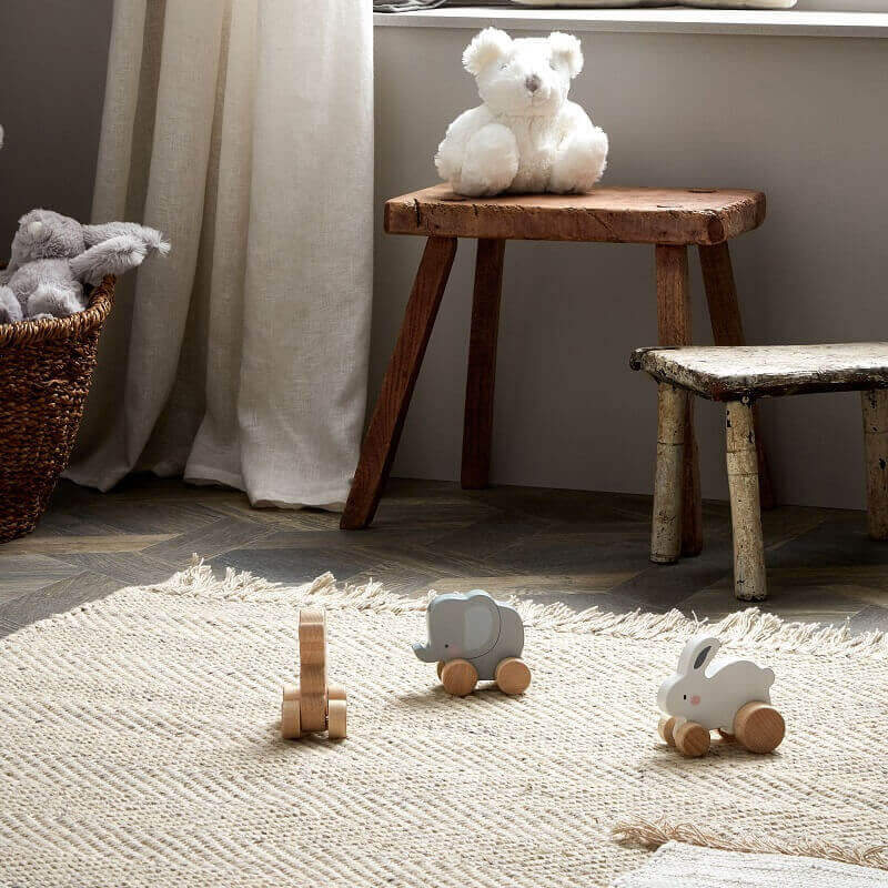 Jucarii, Copii si Bebe - Jucarii si jocuri - Jucarii bebelusi - Jucarii de tras/impins - Jucarie din lemn de impins ursulet - Bambino by Juliana - Infinity.ro