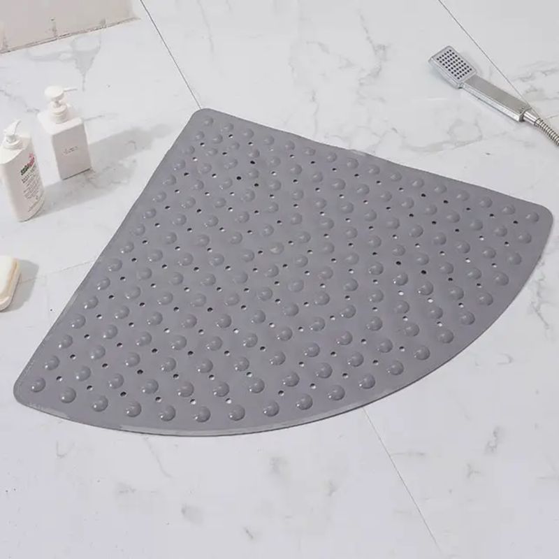 Casa si Gradina - Textile si covoare - Covoare - Covorase baie - Covor de dus,  Quasar & Co.®, de colt, antiderapant, cu ventuze fixare, 54x54 cm, PVC, gri - Infinity.ro