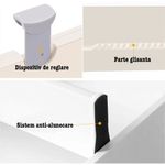 Casa si Gradina - Mobilier - Organizare si depozitare - Organizatoare pentru sertare si dulapuri - Set 4 organizatoare reglabile pentru sertar,Quasar & Co.®,antialunecare/blocare,extensibile, h 10cm,38-54cm,plastic,alb - Infinity.ro