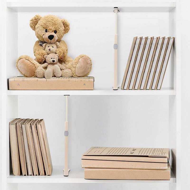 Casa si Gradina - Mobilier - Organizare si depozitare - Organizatoare pentru sertare si dulapuri - Set 4 organizatoare reglabile pentru sertar,Quasar & Co.®,antialunecare/blocare,extensibile, h 10cm,38-54cm,plastic,alb - Infinity.ro