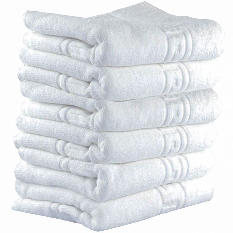 Casa si Gradina - Textile si covoare - Textile baie - Prosoape - Set 12 prosoape baie fata Quasar & Co.®, 50 x 90 cm, 600 g/mp, hotel quality, 100% bumbac, alb - Infinity.ro
