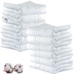Casa si Gradina - Textile si covoare - Textile baie - Prosoape - Set 12 prosoape baie fata Quasar & Co.®, 50 x 90 cm, 600 g/mp, hotel quality, 100% bumbac, alb - Infinity.ro