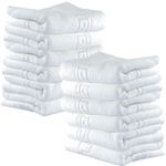 Casa si Gradina - Textile si covoare - Textile baie - Prosoape - Set 12 prosoape baie fata Quasar & Co.®, 50 x 90 cm, 600 g/mp, hotel quality, 100% bumbac, alb - Infinity.ro