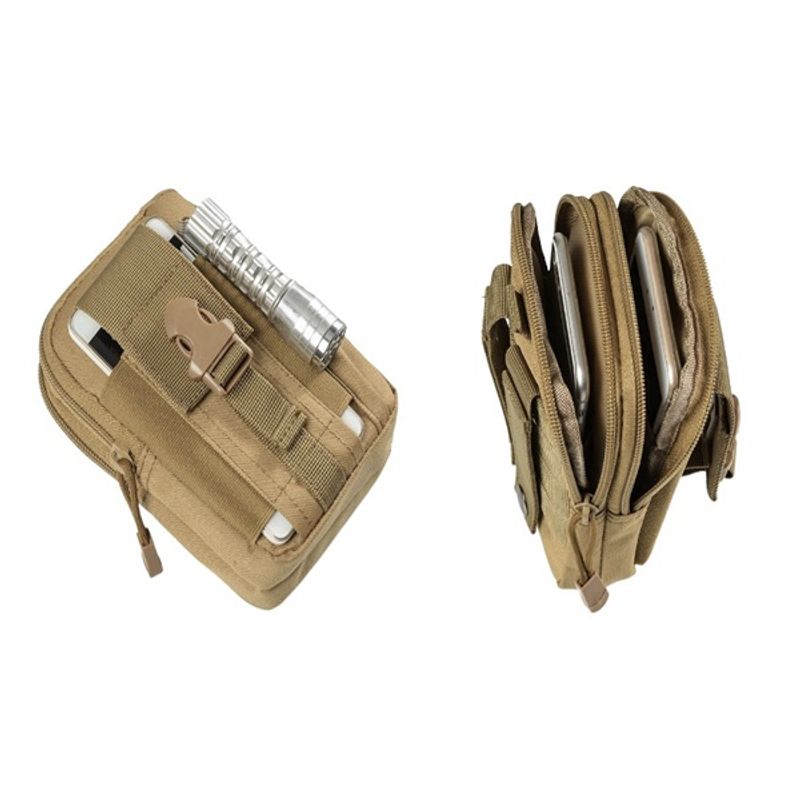Sport si Outdoor - Echipament Sportiv - Accesorii echipament sportiv - Genti si borsete fitness - Husa tactica militara IdeallStore®, Trooper Reach, poliester, capacitate 1 l, 18 cm, bej - Infinity.ro