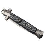 Sport si Outdoor - Camping - Cutite, bricege si accesorii - Cutite si bricege - Briceag de vanatoare IdeallStore®, Italian Stance, otel inoxidabil, 20.5 cm, gri, husa inclusa - Infinity.ro