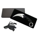 Sport si Outdoor - Camping - Cutite, bricege si accesorii - Cutite si bricege - Cutit de vanatoare IdeallStore®, Claw Assault, 19 cm, argintiu, teaca inclusa - Infinity.ro