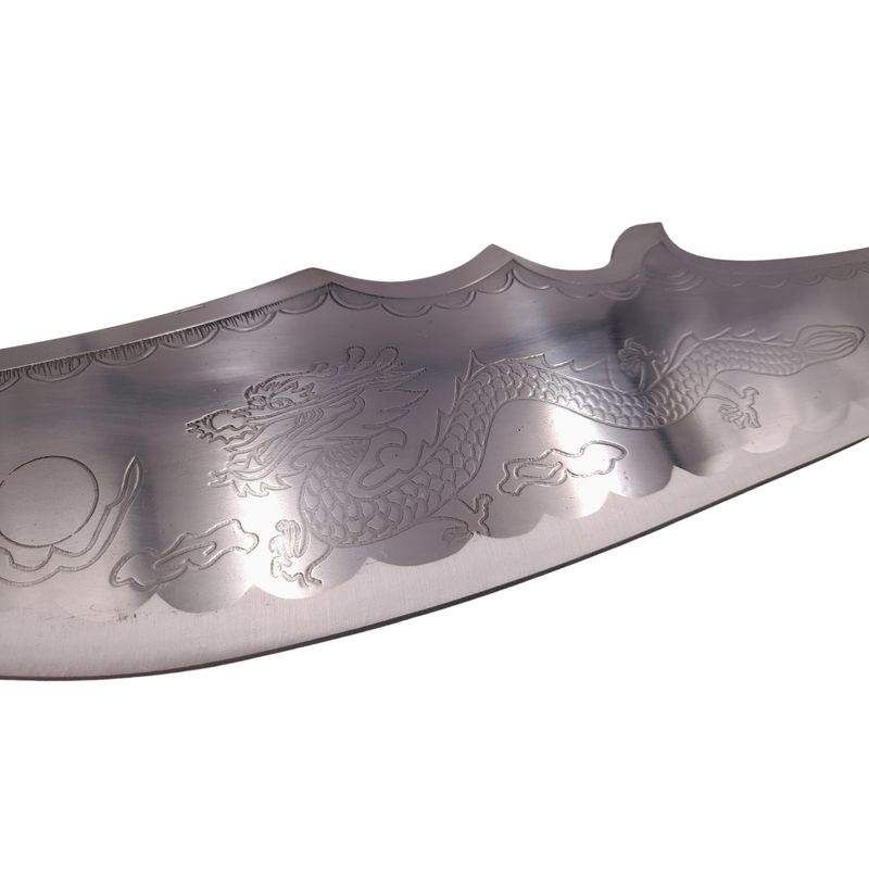 Sport si Outdoor - Camping - Cutite, bricege si accesorii - Cutite si bricege - Sabie de vanatoare IdeallStore®, Dragon Stance, otel inoxidabil, 75 cm, argintiu, cutit de aruncat, teaca inclusa - Infinity.ro