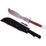 Sport si Outdoor - Camping - Cutite, bricege si accesorii - Cutite si bricege - Sabie de vanatoare IdeallStore®, Dragon Stance, otel inoxidabil, 75 cm, argintiu, cutit de aruncat, teaca inclusa - Infinity.ro