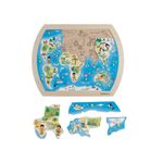 Jucarii, Copii si Bebe - Jucarii si jocuri - Jocuri si puzzle - Puzzle - Puzzle din lemn O lume intreaga - Infinity.ro