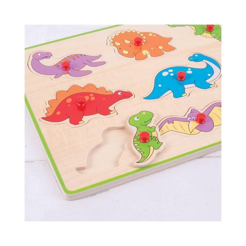 Jucarii, Copii si Bebe - Jucarii si jocuri - Jocuri si puzzle - Puzzle - Puzzle din lemn incastru - Dinozauri - Infinity.ro