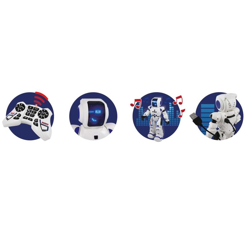 Jucarii, Copii si Bebe - Jucarii si jocuri - Vehicule si jucarii cu telecomanda - Roboti de jucarie - Marko - Robot fara asamblare cu telecomanda si 20 functii - Infinity.ro