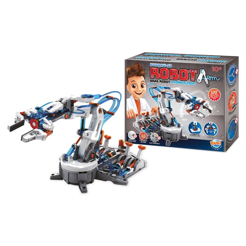 Jucarii, Copii si Bebe - Jucarii si jocuri - Seturi de constructie si cuburi - Seturi de constructie - Brat hidraulic cu manete de control - Set inginerie pentru copii - Infinity.ro